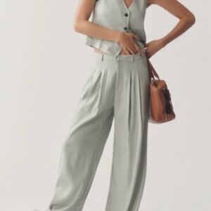 Anthropologie Light Green Avery Pants